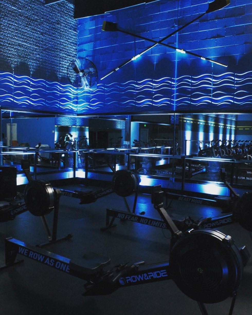Row and Ride Rowing and Cycling Machine Room
