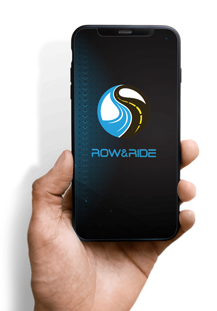 Row and Ride Application on a Phone